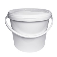 5 LITRE WHITE BUCKET and LID